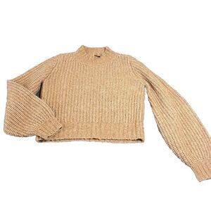 The Kooples Chunky Cable Knit Mock‎ Neck Sweater Sz 1 Wool Alpaca Cozy Cabincore